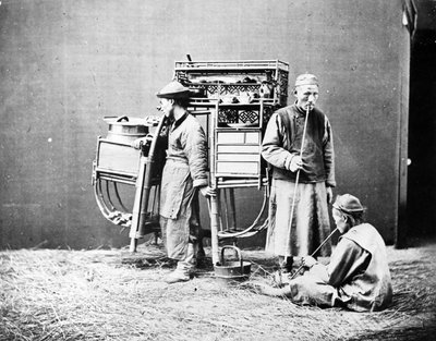 Retrato Posado de un Vendedor Ambulante de Comida, c.1875 de William Saunders